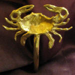 Blue Crab Bracket, back view