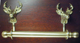 Deer Brackets with 5/8" Towel Rod