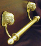 Macaw Brackets with 5/8" Towel Rod, side view