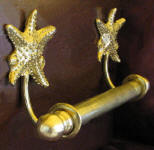 Sea Star Brackets with 5/8" Towel Rod, side view