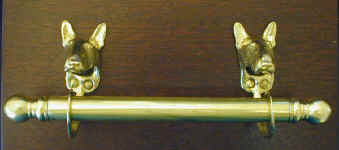 Bull Terrier towel rod