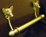 Chinese Crested Brackets with 5/8" Towel Rod, side view