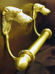 Scottish Deerhound Brackets with 5/8" Towel Rod, side view