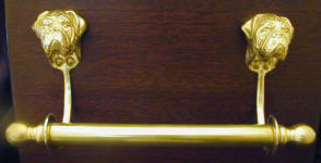 Dogue de Bordeaux Bracket with 5/8" rod and finial