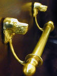 English Setter Brackets with 5/8" Towel Rod, side view