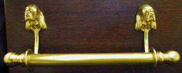 English Setter Brackets with 5/8" Towel Rod