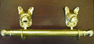 French Bulldog Towel Rod