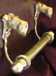 Irish Terrier Brackets with 5/8" Towel Rod, side view