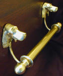 Irish Setter Brackets with 5/8" Towel Rod, side view