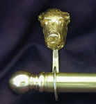 Irish Wolfhound Bracket with 5/8" rod and finial