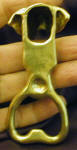 Great Dane (natural ears) Bottle Opener, back view