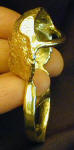 Scottish Fold Longhair Scarf Ring, 3/4 view