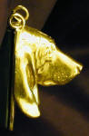 Basset Hound Clicker Pendant, side view