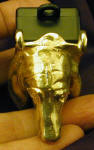 Basset Hound Clicker Pendant, top view