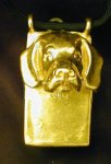 Beagle Clicker Pendant, front view