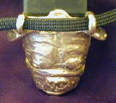 English Bulldog Clicker Pendant, top view