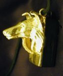 Collie (rough) Clicker Pendant, side view