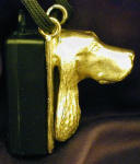 English Cocker Spaniel Clicker Pendant, side view