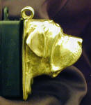 English Mastiff Clicker pendant, side view