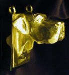 Great Dane (natural ears) Clicker Pendant, side view