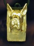 Great Dane (cropped ears) Clicker Pendant