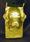 Golden Retriever Clicker Pendant, front view