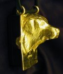 Great Pyrenees Clicker Pendant, side view