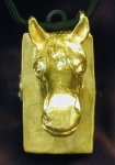 Horse Clicker Pendant, front view