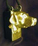 Labrador Retriever Clicker Pendant, side view