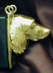 Large Munsterlander Clicker Pendant, side view