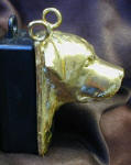 Rottweiler Clicker Pendant, side view