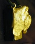 Shih Tzu Clicker Pendant, side view