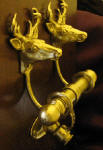 Deer Duet Door Knocker, side view