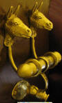 Donkey Duet Door Knocker, side view