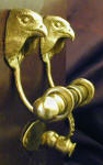 Falcon Duet Door Knocker, side view