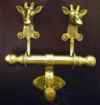 Giraffe Duet Door Knocker