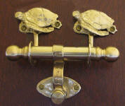 Green Turtle Duet Door Knocker