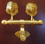 Lion Duet Door Knocker