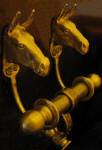 Mule Duet Door Knocker, side view