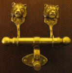 Tiger Duet Door Knocker