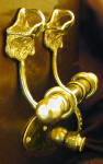 Whale Fluke Duet Door Knocker, side view