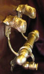 Airedale Terrier Duet Door Knocker, side view