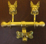 Boston Terrier Duet Door Knocker