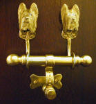 Briard Duet Door Knocker