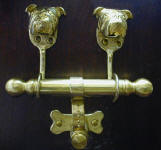 English Bulldog Duet Door Knocker