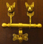 Bull Terrier Duet Door Knocker