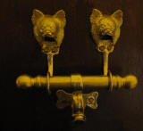 Chihuahua, long haired Duet Door Knocker