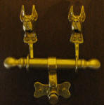 Great Dane, cropped ears, Duet Door Knocker
