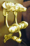 Labrador Retriever Duet Door Knocker, side view