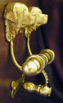 Newfoundland Duet Door Knocker, side view